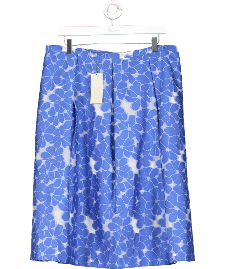 Hobbs Blue Bluebelle Henriette Midi Skirt UK 16