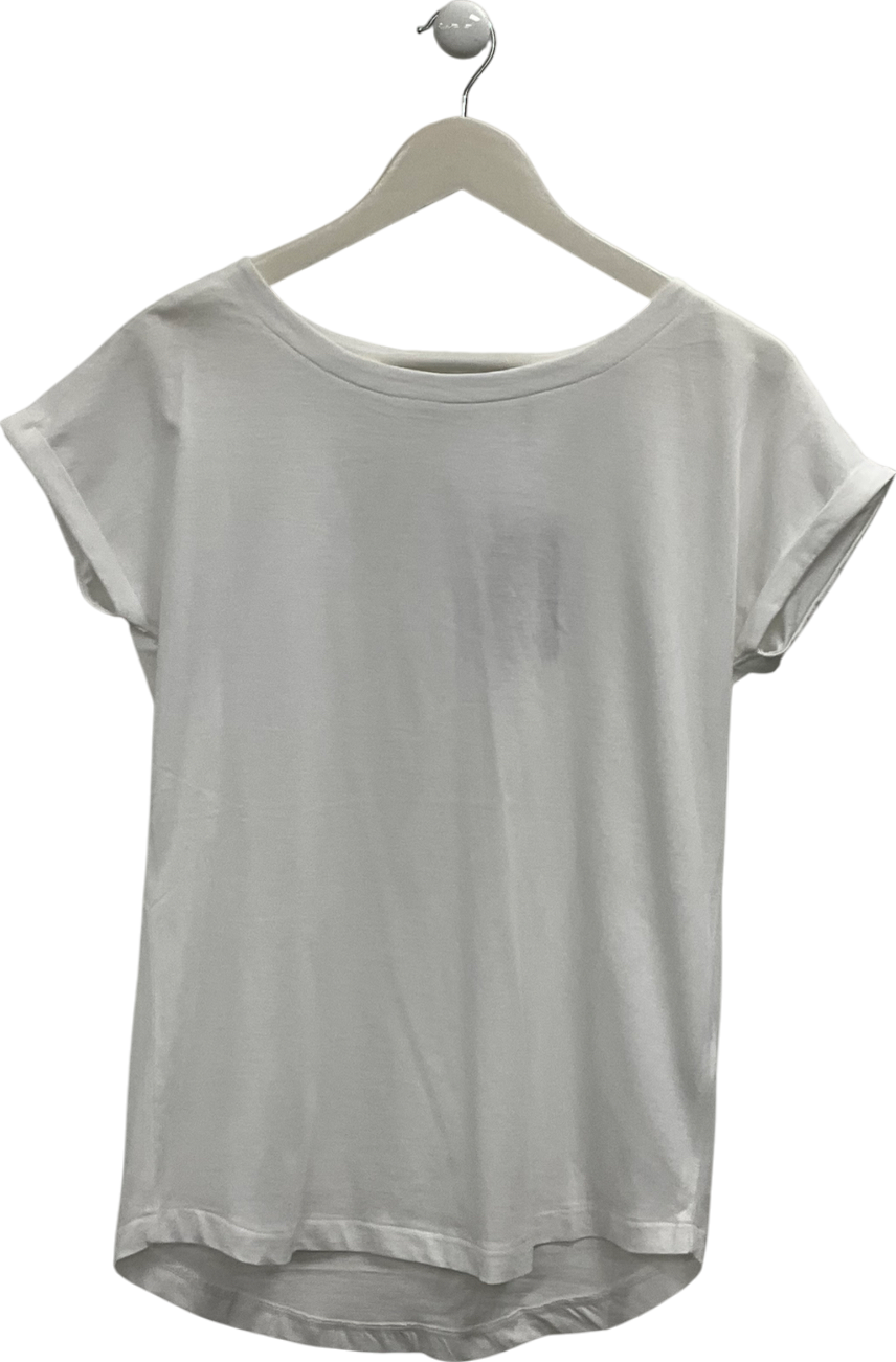 Next White Essentials Wide Neck Tee UK 6