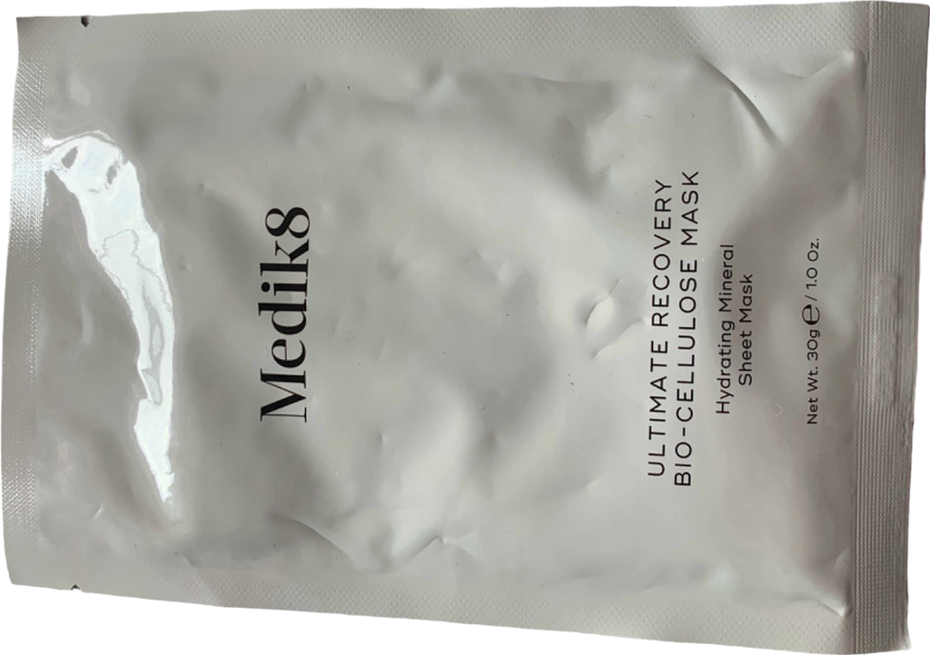 Medik8 Ultimate Recovery Bio-Cellulose Face Mask Hydrating Mineral Sheet Mask 30g