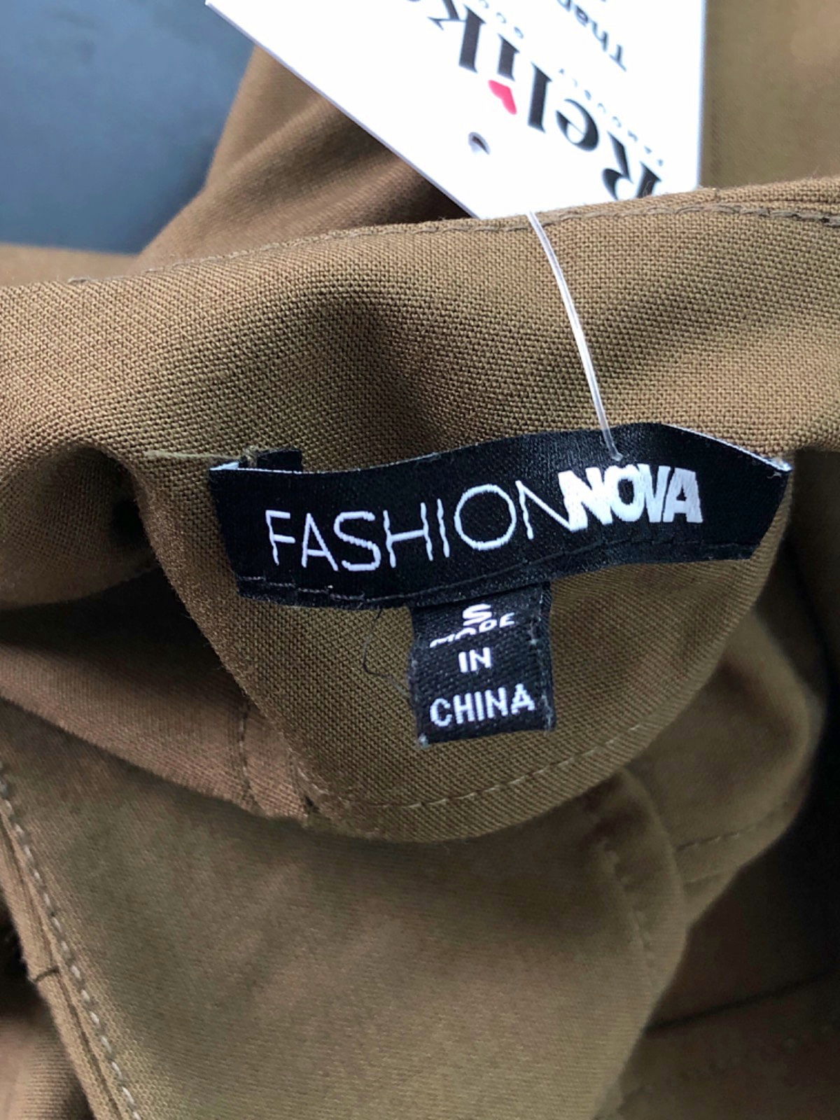 Fashion Nova Brown Mini Skirt UK S