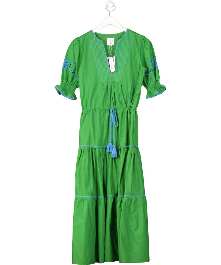 Lexy London Green Tara Maxi Dress UK 10