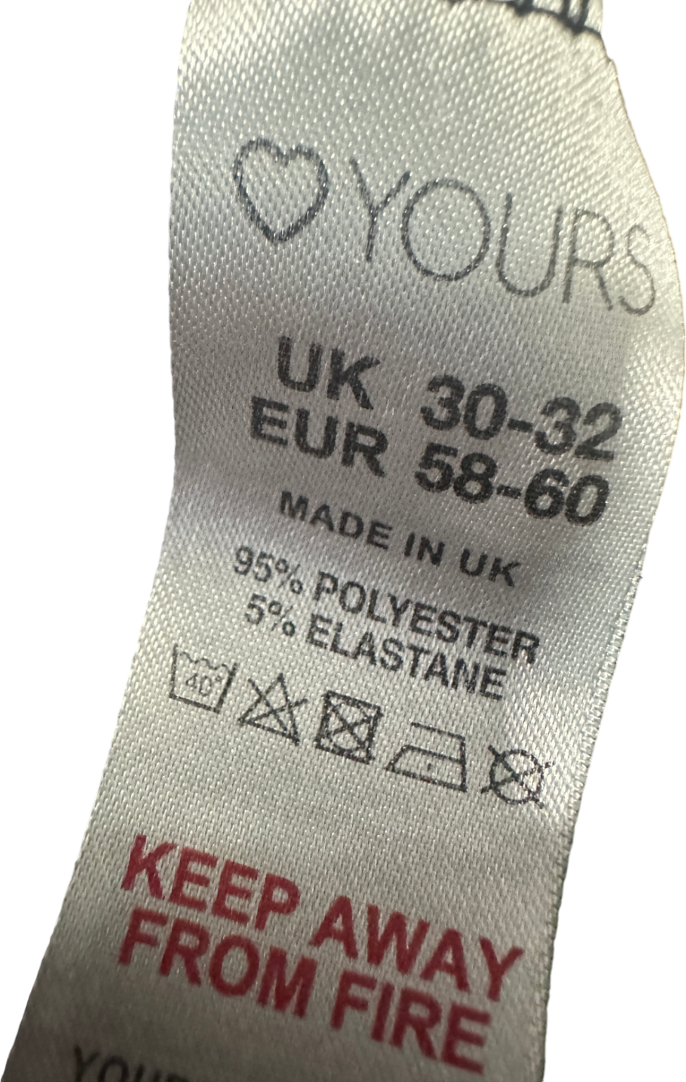 Yours Black Shorts UK 30-32