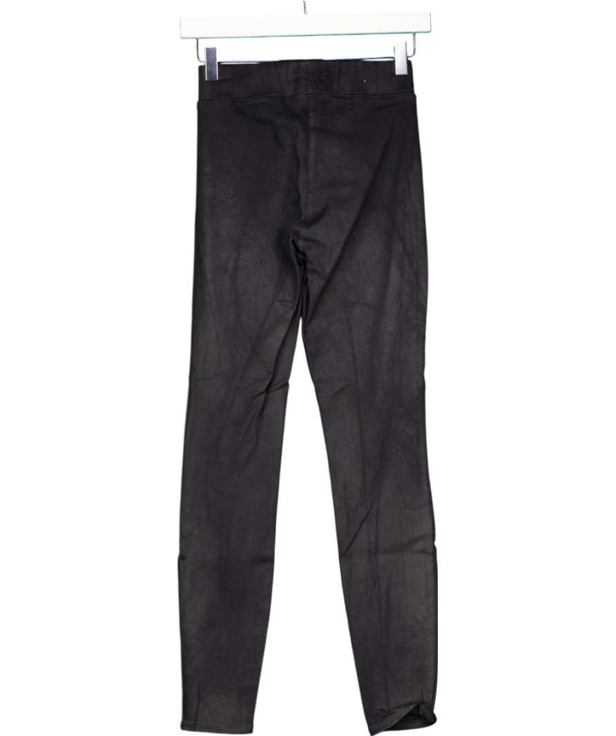 L'agence Black Coated Cropped Skinny Jean UK XS