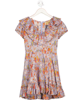 MUZUNGU SISTERS Grey Egyptian Print Mini Dress UK XS