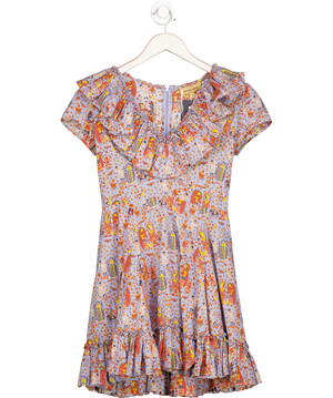 MUZUNGU SISTERS Grey Egyptian Print Mini Dress UK XS