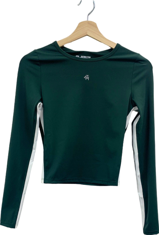 4th & Reckless Forest Green Abby Active Top UK S