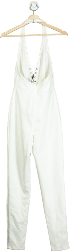 White Fox White Always Be My Baby Jumpsuit XS