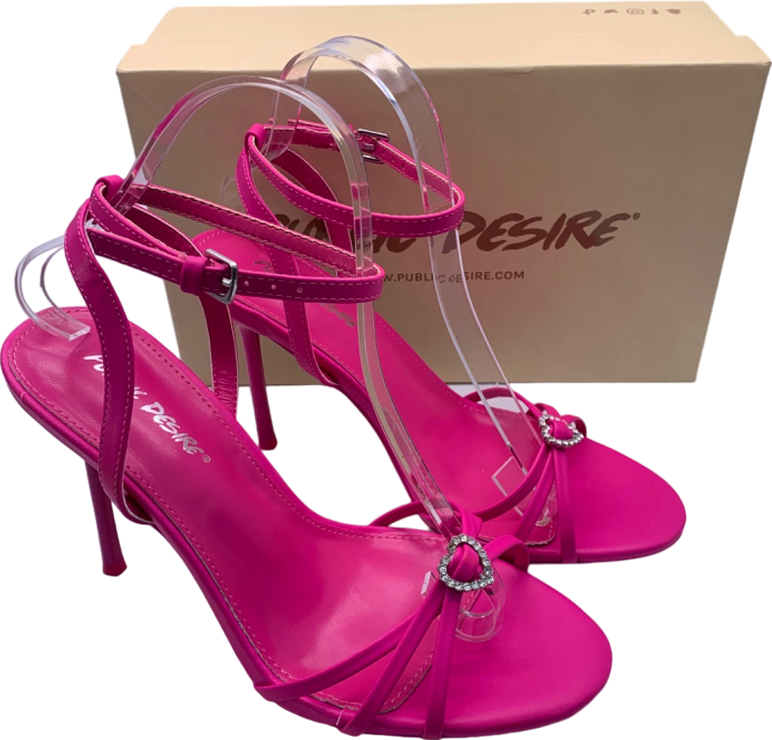 Public Desire Pink Gelato WF Heels UK 6