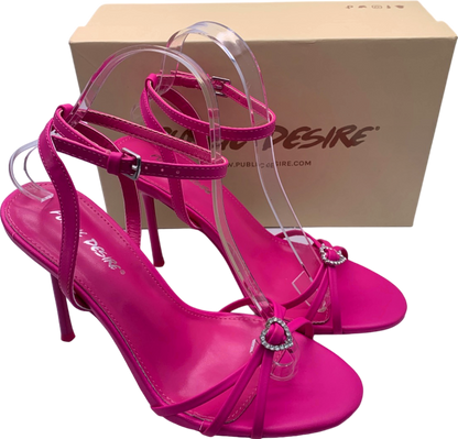 Public Desire Pink Gelato WF Heels UK 6