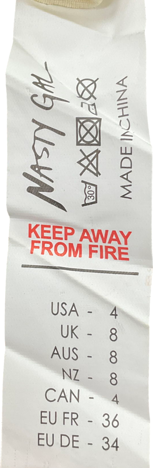 Nasty Gal Cream V Neck Maxi Dress With A Side Split UK 8