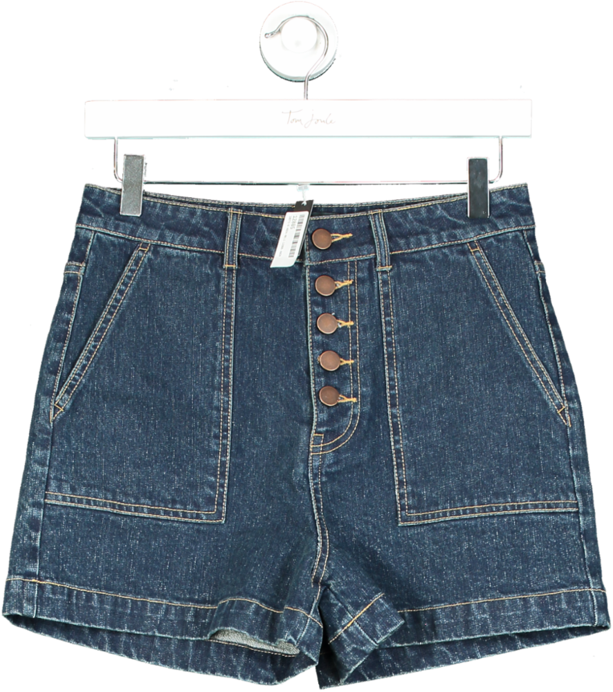 WYSE LONDON Blue Denim Shorts UK 8