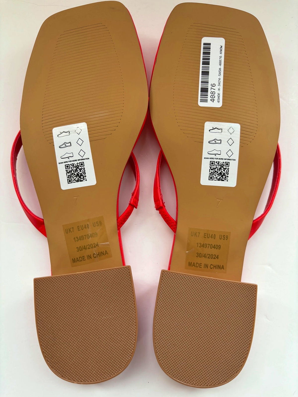 ASOS Red Design Heeled Sandals UK 7