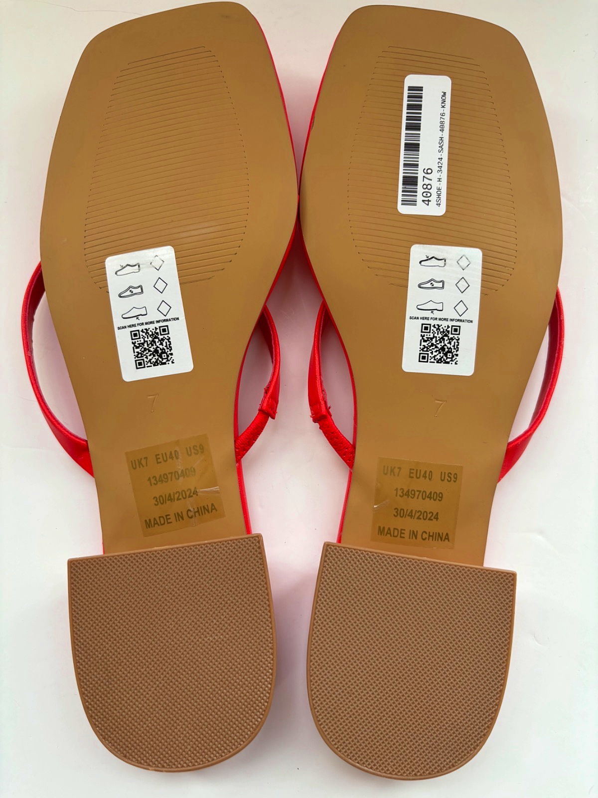 ASOS Red Design Heeled Sandals UK 7