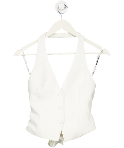 Kookai White Oyster Vest Top UK 4