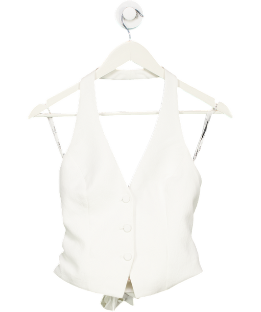 Kookai White Oyster Vest Top UK 4