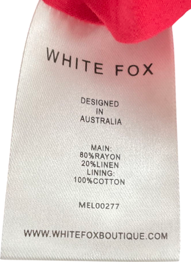 White Fox Red Nothing Matters Mini Skirt UK XL