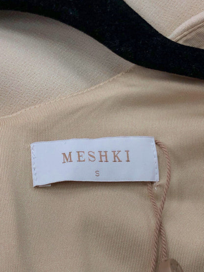 MESHKI Beige Bodycon Dress UK S