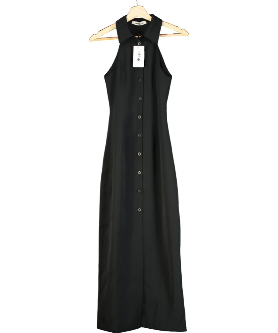 OddMuse Black The Ultimate Muse Collar Maxi Dress UK XS