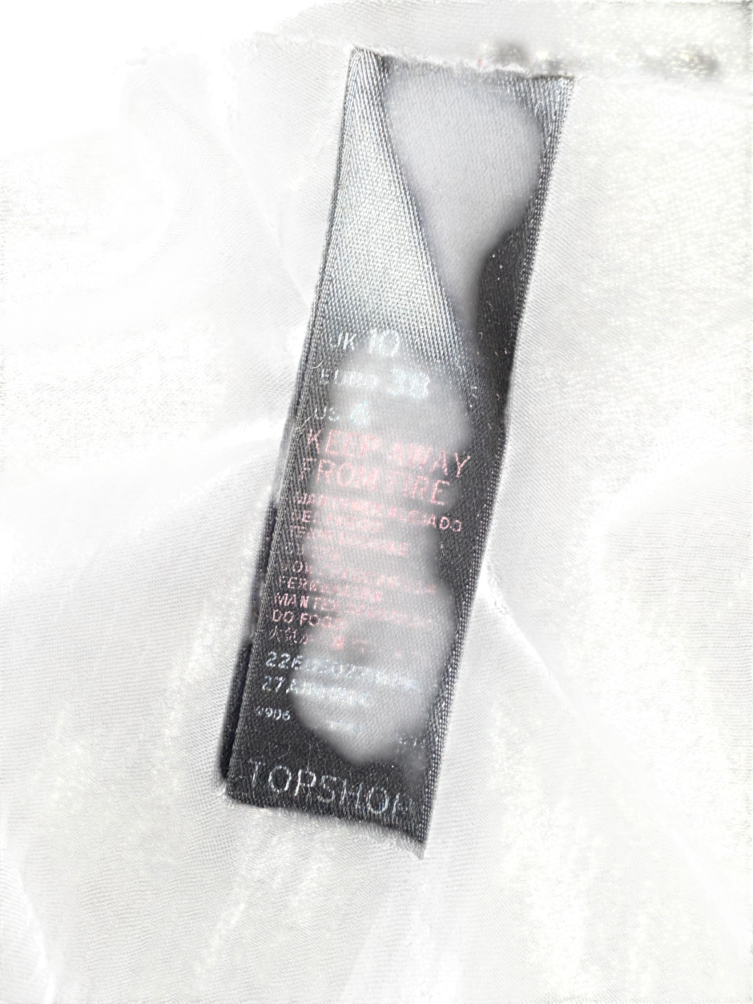 Topshop Black Leather Mini Skirt UK 10