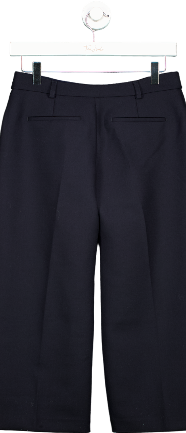Sézane Black Wide-Leg Trousers UK 10