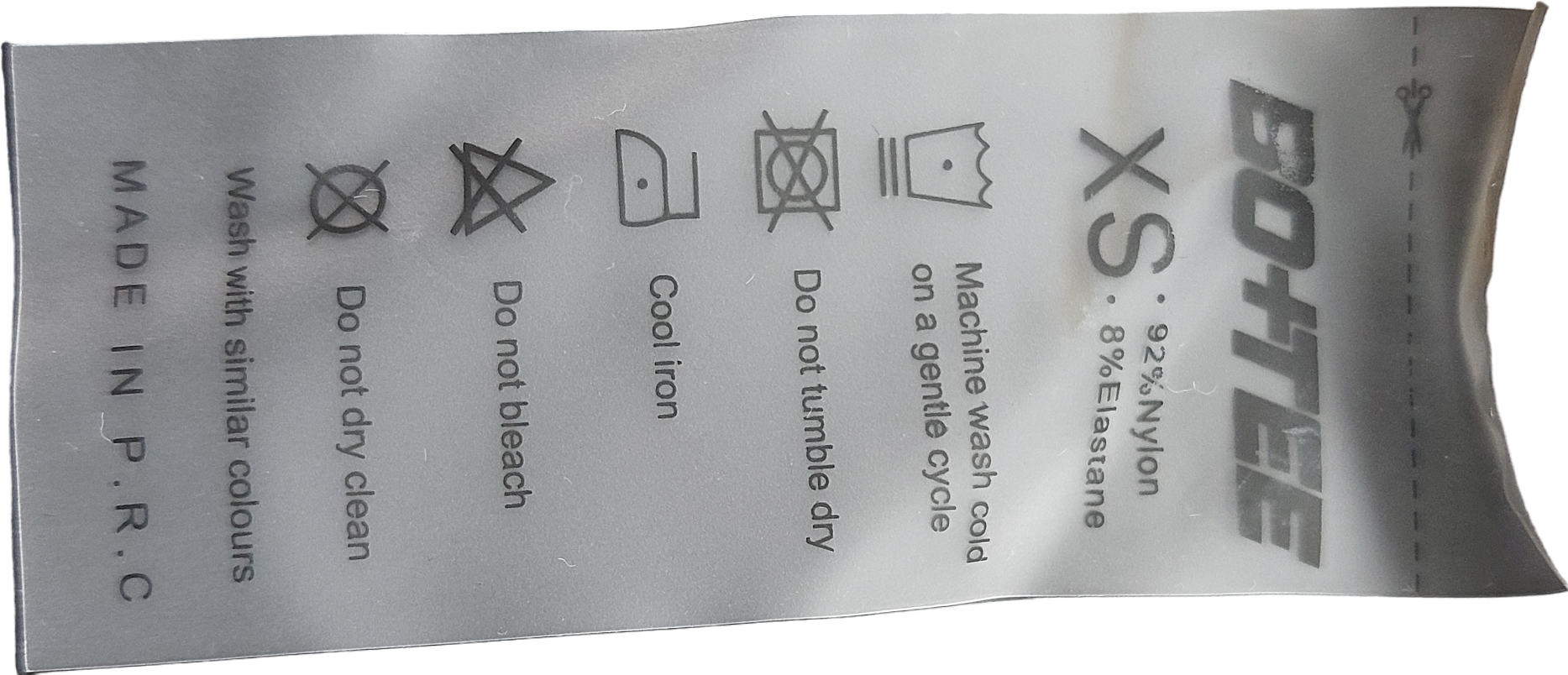 Bo + Tee Black Cropped Tee UK XS