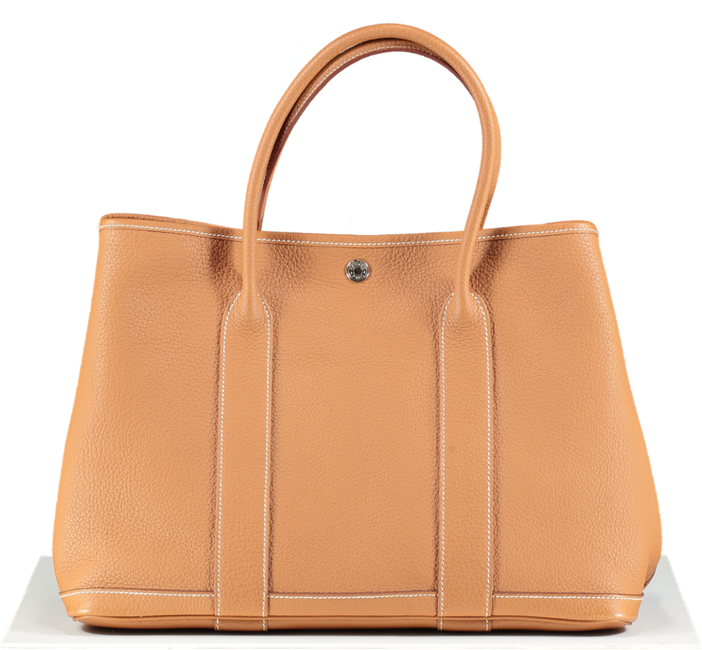 Hermès Gold Leather Garden Party 36 Tote Handbag