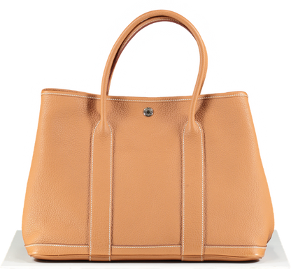 Hermès Gold Leather Garden Party 36 Tote Handbag