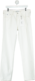 Calvin Klein White Slim Fit Jeans W30