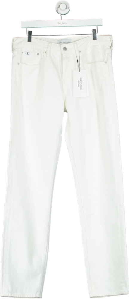 Calvin Klein White Slim Fit Jeans W30