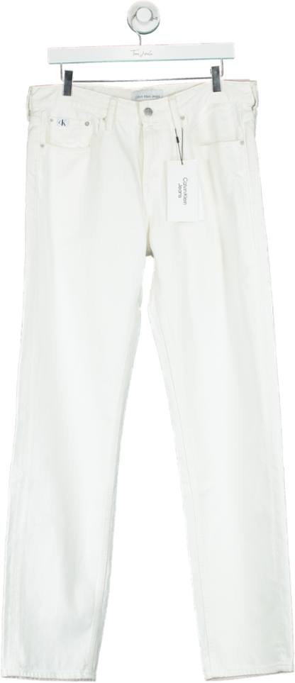 Calvin Klein White Slim Fit Jeans W30