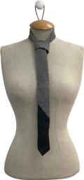 minimum Grey Two Tone Wool Blend Tie One Size