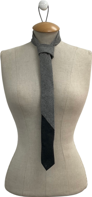 minimum Grey Two Tone Wool Blend Tie One Size