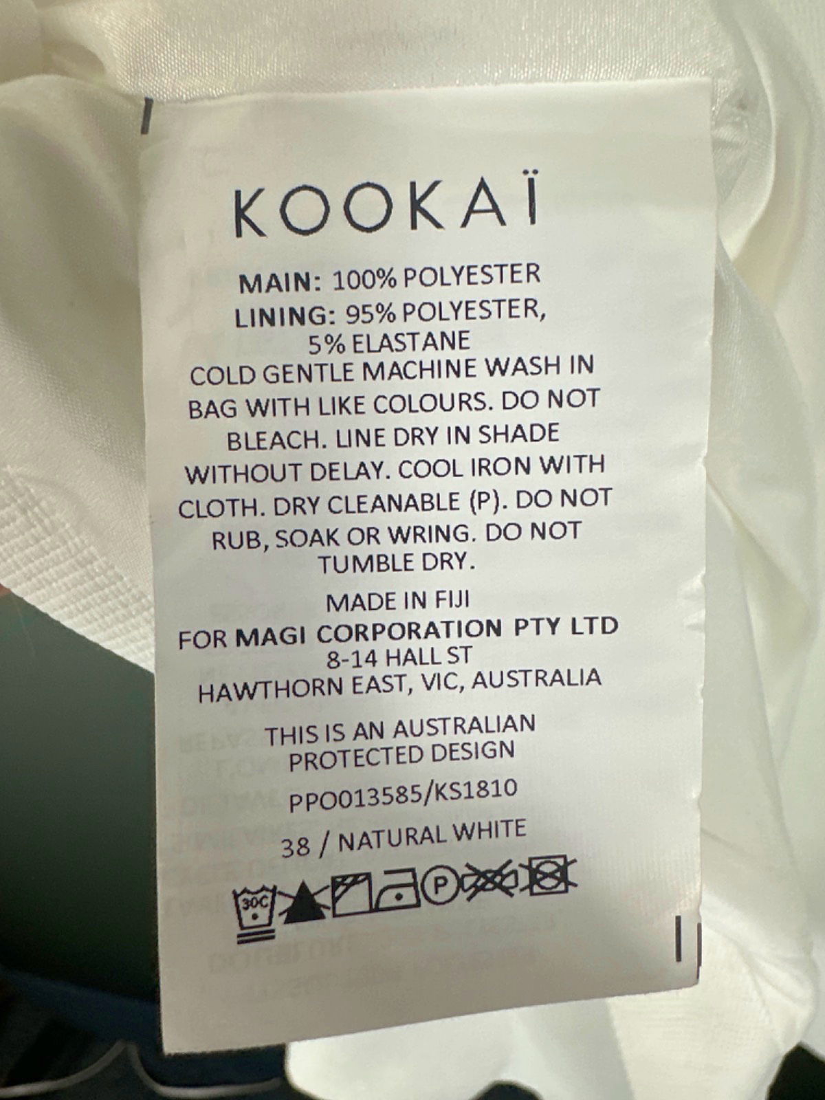 Kookai Natural White Oyster Midi Skirt UK 10