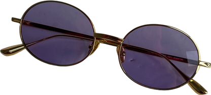 My my my Purple Round Sunglasses in case