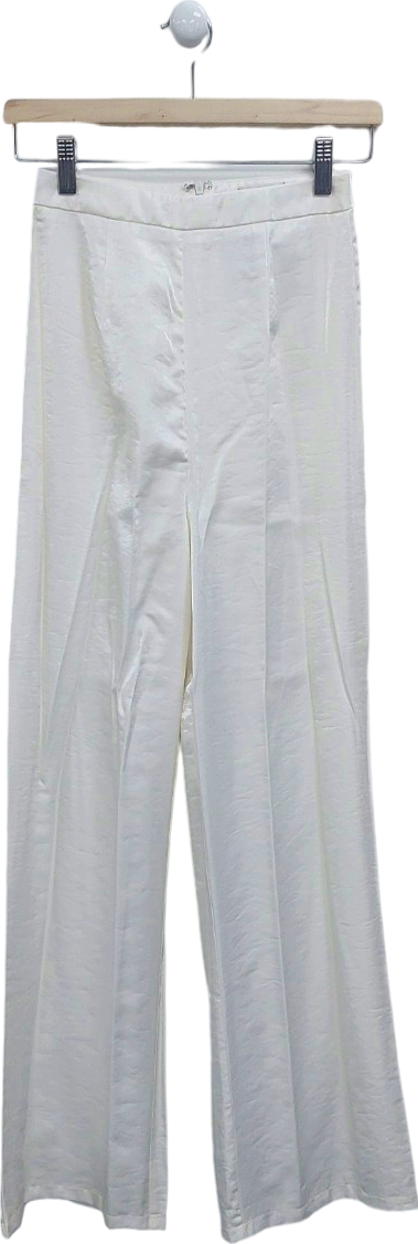 Nasty Gal White Trousers UK 4