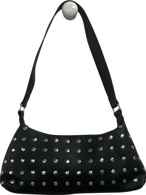 H&M Black Studded Shoulder Bag One Size