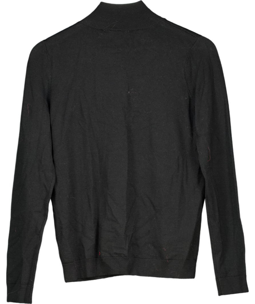 Sezane Jacob Button Shoulder Jumper  Black UK M