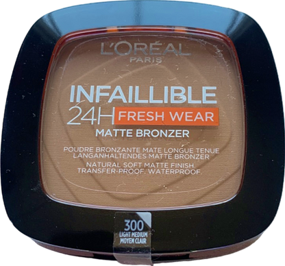 L'Oreal Paris Infallible 24H Fresh Wear Matte Bronzer 300 Light Medium