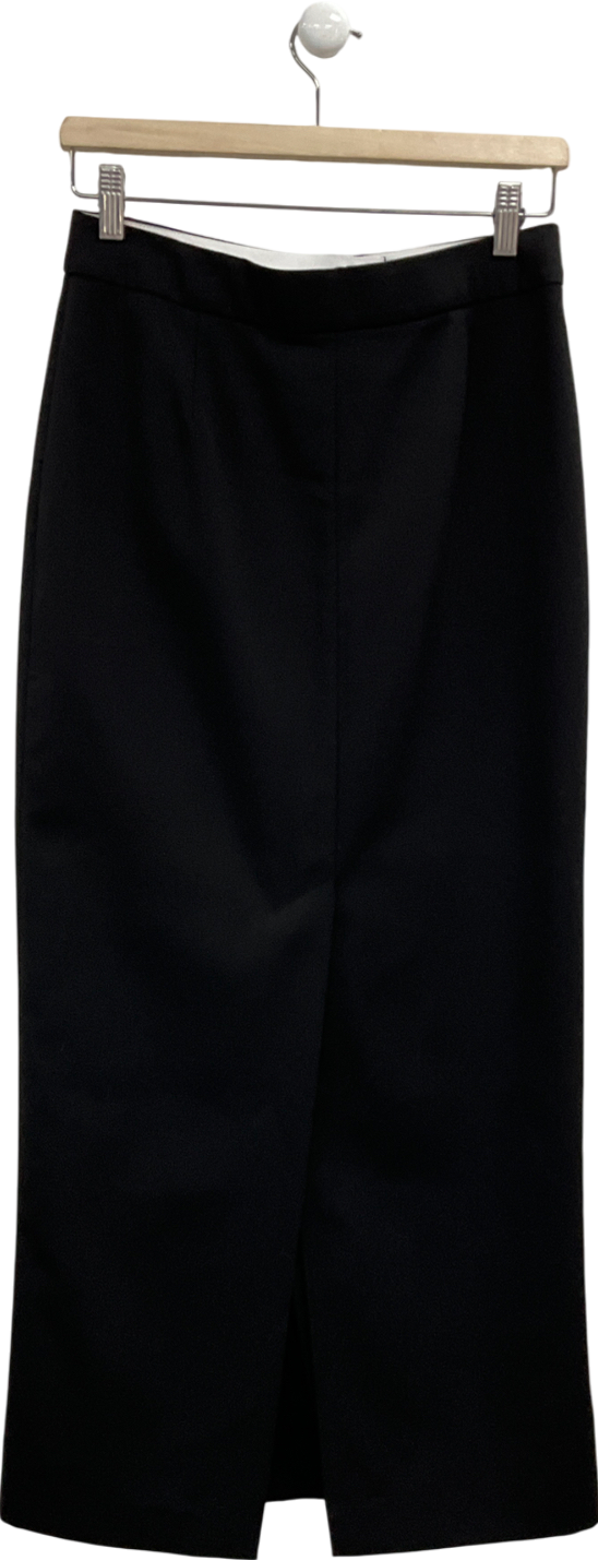 BOA Black Tailored Relaxed Maxi Skirt UK XS