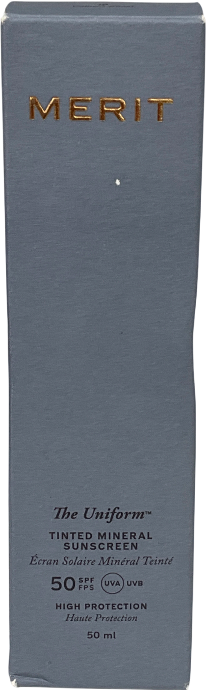 merit The Uniform Tinted Mineral Sunscreen Spf 50 50ml