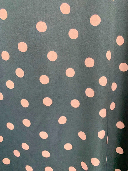 In The Style Black and Pink Polka Dot Button-Up Shirt UK 28