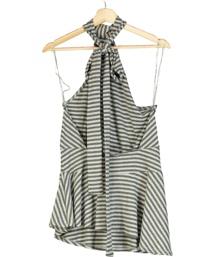 Jaded London Grey Enya Backless Mini Dress UK 8