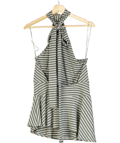 Jaded London Grey Enya Backless Mini Dress UK 8