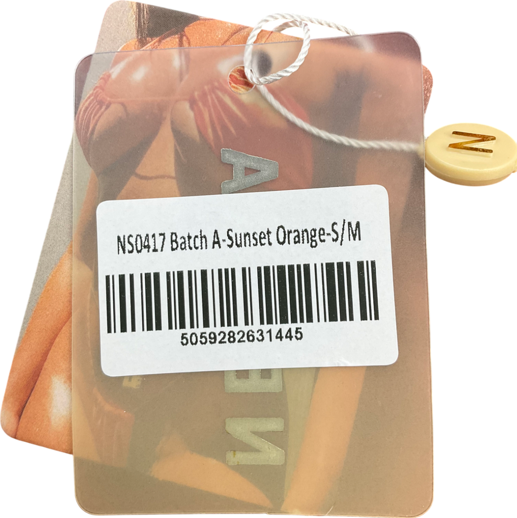 NEENA SWIM Side Tie Sarong In Sunset Orange UK S/M