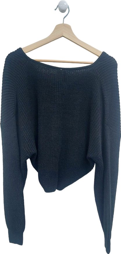 H&M Black Knit Sweater UK XL