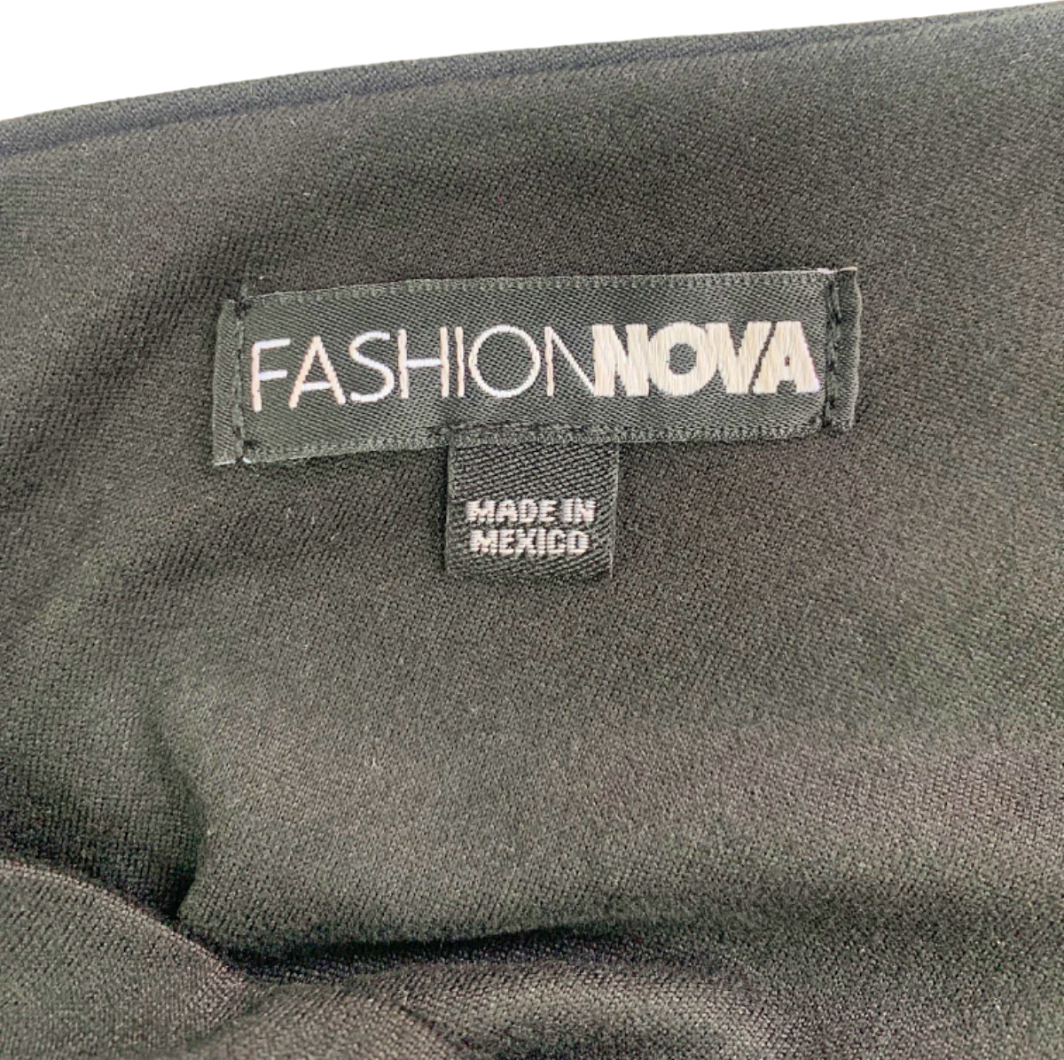 Fashion Nova Black One-Shoulder Bodycon Dress XS