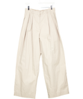 cos Beige Pleated Wide Leg Trousers UK 8