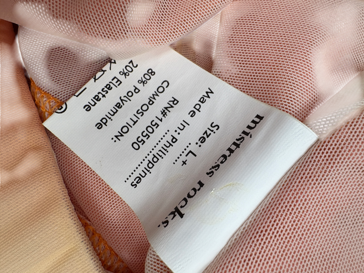 Mistress Rocks Orange Ombre Print Flared Leg Stretch Mesh Trousers UK L