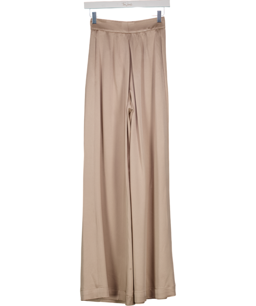 ANNIE OFFICIEL Nude Rosalee Palazzo Trouser Latte Fr36 UK 8