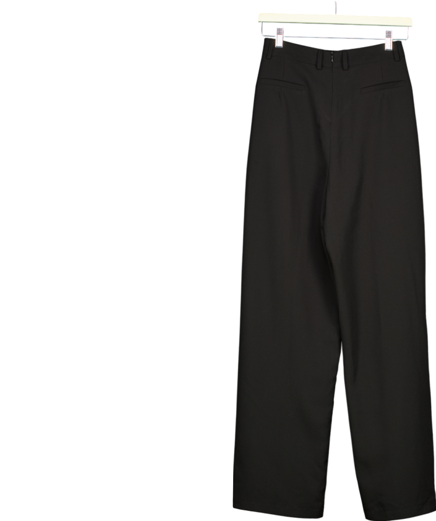 Bayse Black Straight Leg Trousers UK 6